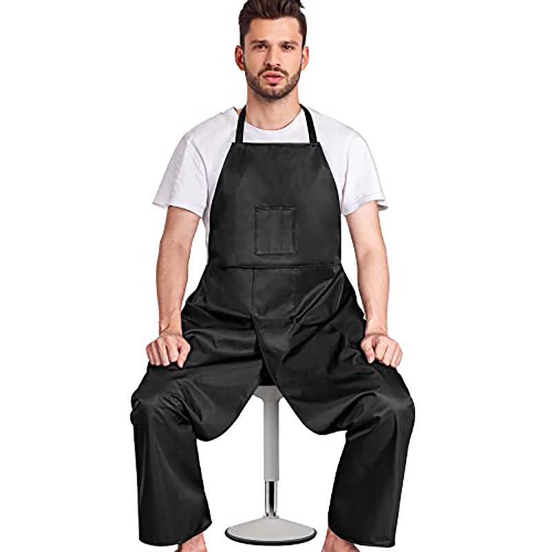 Adjustable High-Slit Long Apron for Hairdressing & Gardening
