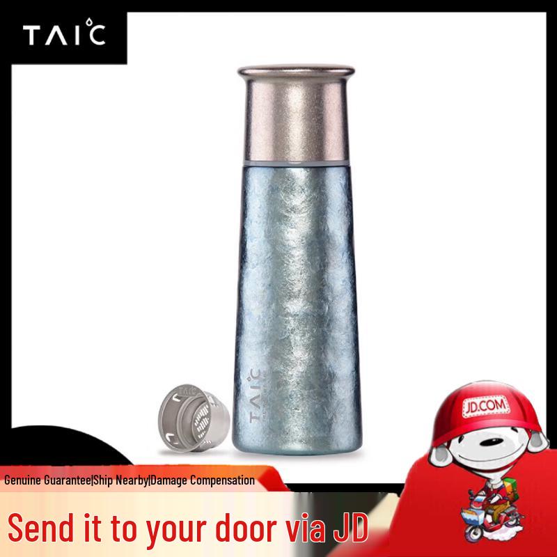 

TAIC Pure Titanium Insulated Water Bottle with Tea Infuser