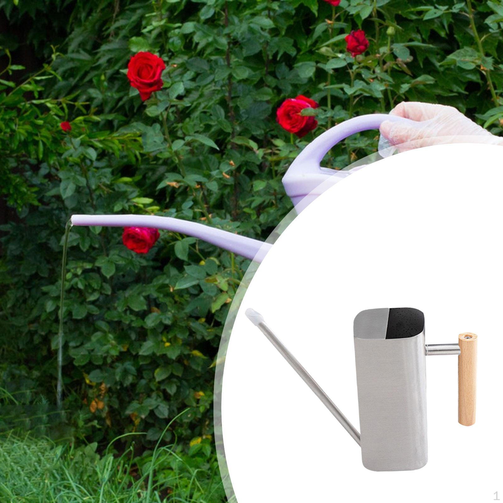 

Лейка 800 мл для садового использования, горшечные растения и цветы из нержавеющей стали серебряный