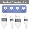 6A Fast Charging Cable Line USB 5pin/ Type C Connector USB Power Cable Cord for Tablets Phones Quick Charging Wire