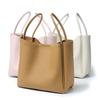 The First Layer Of Cowhide Vegetable Basket Bag, Bucket Bag, Simple And Large-Capacity Leather Single Shoulder Oblique Span Handbag.