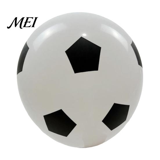Football Fan Party Supplies 36 Inch Balloons, Explosion-Proof Latex Soccer Print Black And White Balloon Sports Theme Decor for Game Day, Inflatable A
