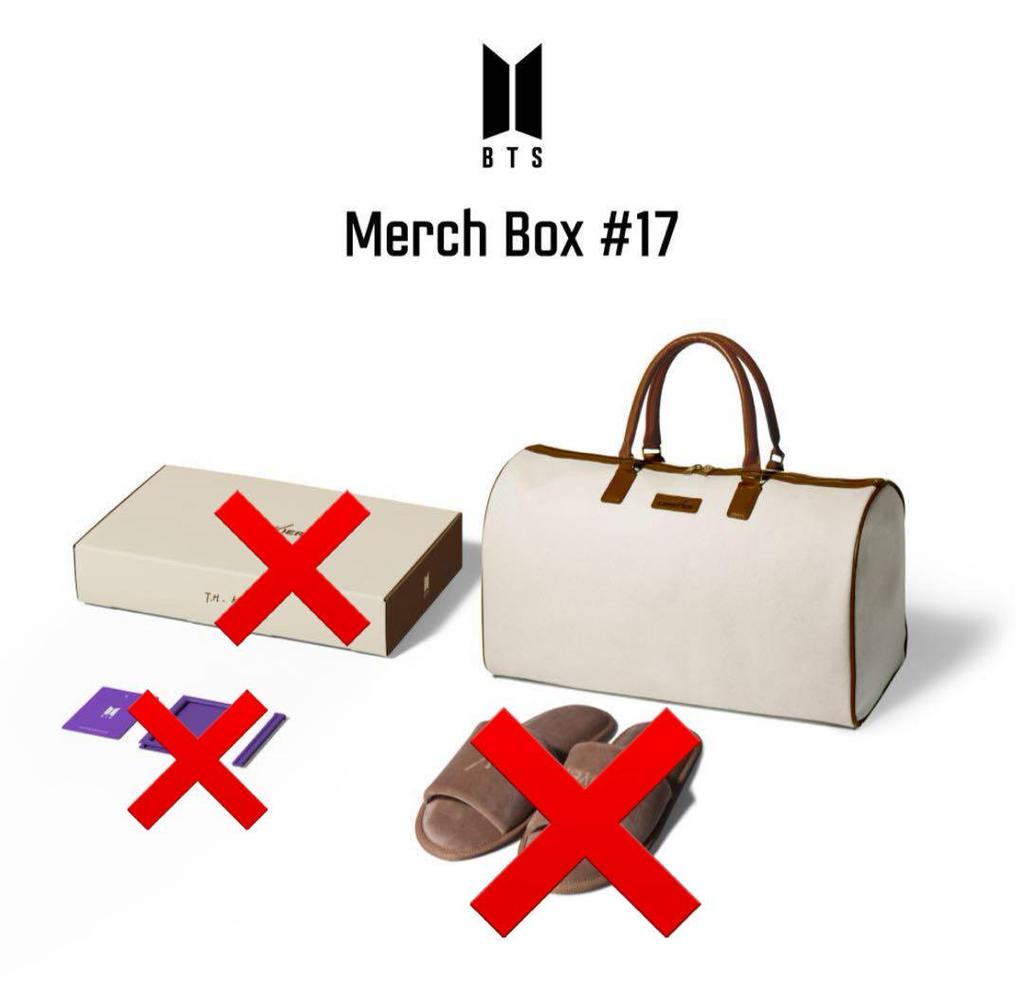 [USED] BTS MERCH BOX 17 V Bag Only