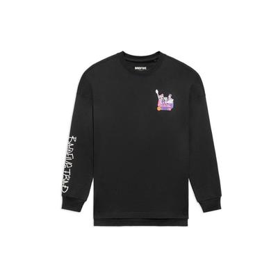 Li Ning Sports Basketball Series SS22 Deception Loose Long Sleeve T-Shirt Unisex Tops Black AHSS403-1