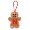 Christmas Gingerbread Man Ornaments: Festive Alphabet Hanging Decorations