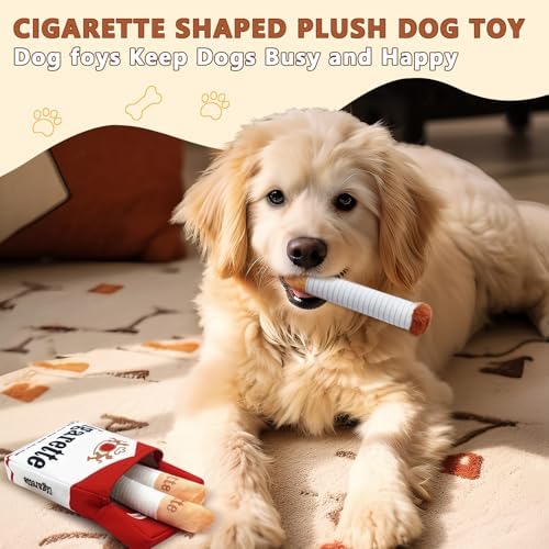 Wekuw Interactive Dog Toy with Squeaker, Removable Design Plush Chew Toy for Puppies and Dogs of All Ages
