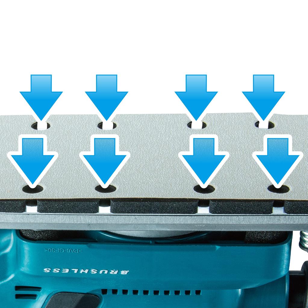 Makita Rechargeable Belt Sander with Battery and Charger BO380DRG Blue 18V6.0Ah