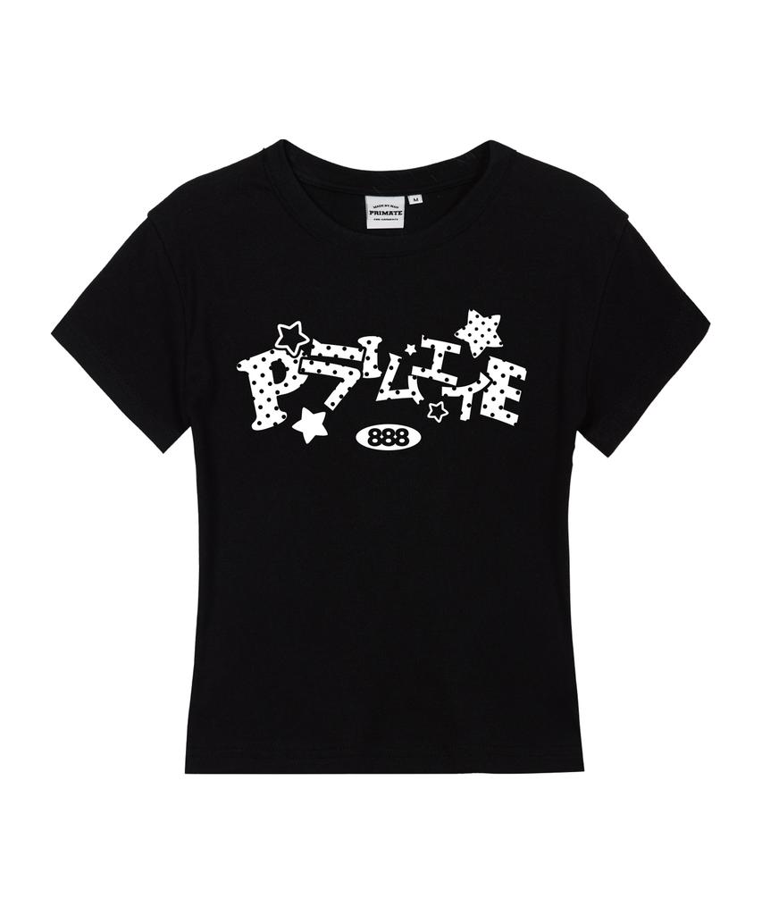 PRIMATE Pong Sugar Women'S Slim Fit Short Sleeve T-Shirt 5 Colors