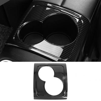 For Merc Edes Benz W213 E Class 2016 2017 Interior ABS Chrome Rear Row Cup Holder Frame Cover