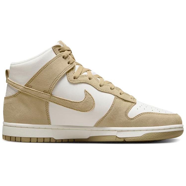 New Nike Dunk High Tan Suede White DQ7679-001
