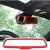 JeCar Interior Rear View Mirror Cover Trim for Dodge Challenger 2015-2020 for Dodge Charger 2010-2020 for Dodge Ram 2010-2017 (Red)