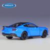 Welly 1/25 2024 Ford Mustang GT Alloy Sports Car Modelo Diecast Metal Racing Car Veículos Modelo Alta Simulação Crianças Brinquedo Presente