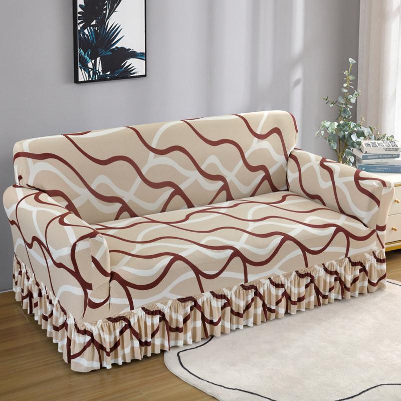 Skirt Sofa Cover Universal Elastic Sofa Cover All-Inclusive Universal Combination Sofa Cover