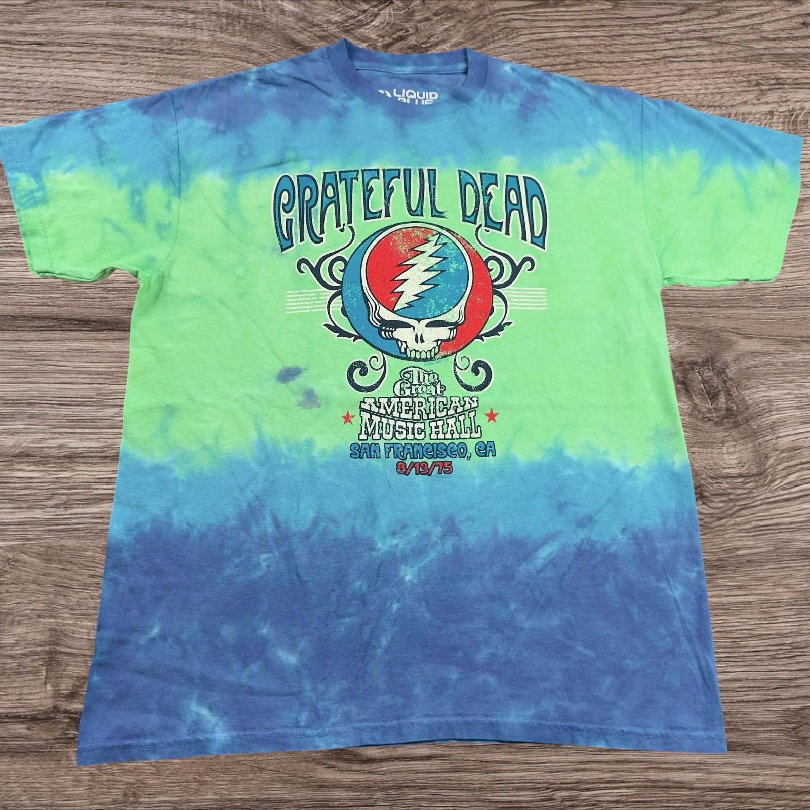 Liquid Blue Grateful Dead / Retro Graphic Adult Size Large Unisex T-Shirt L