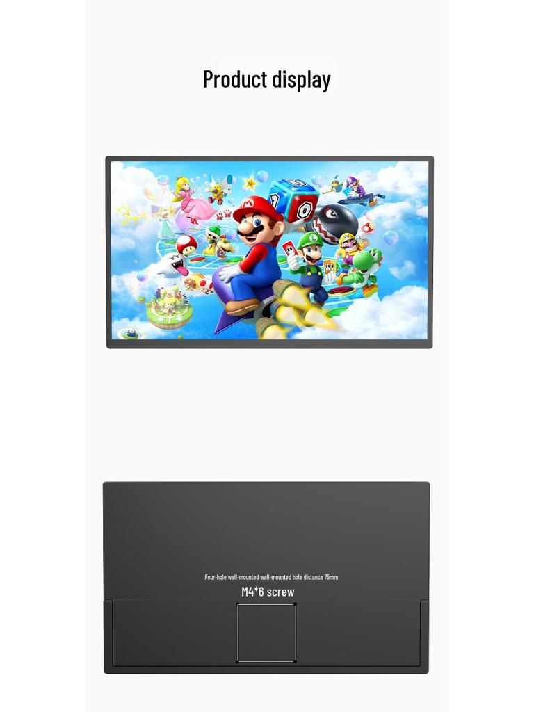 EIMIO 23.8" 4K 180Hz Portable Gaming Monitor with Touchscreen for PS5 Usage