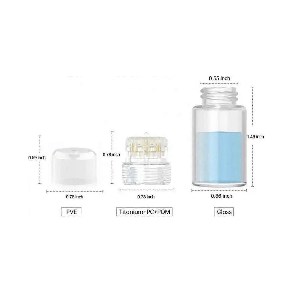 (0.25mm)Hydra Roller Microneedle Roller And Serum Applicator,professional Microneedling Derma Stamp Skin Care Tool,skin Stamper For Face, Hair, Beard