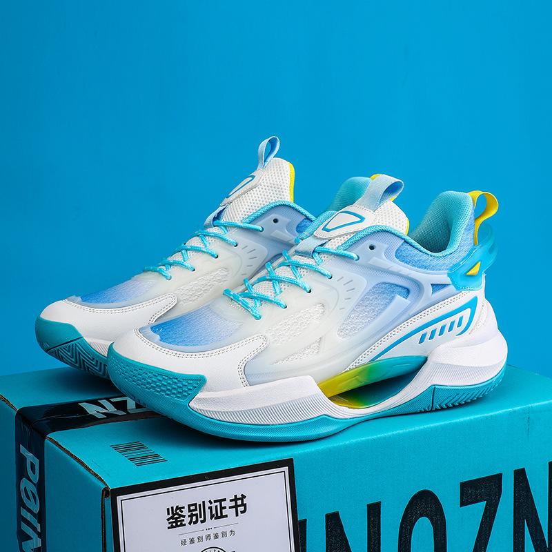 2025 New Breathable Shock-absorbing Soft-soled Actual Basketball Shoes for Boys and Girls, Wear-resistant and Non-slip Luminous Trend Sports Shoes