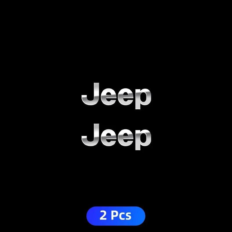 2/5/10pcs 3D Metal Car Decoration Sticker Badge Decal Auto Accessories For Jeep Renegade Wrangler JL JK Gladiator Grand Compass AMV1