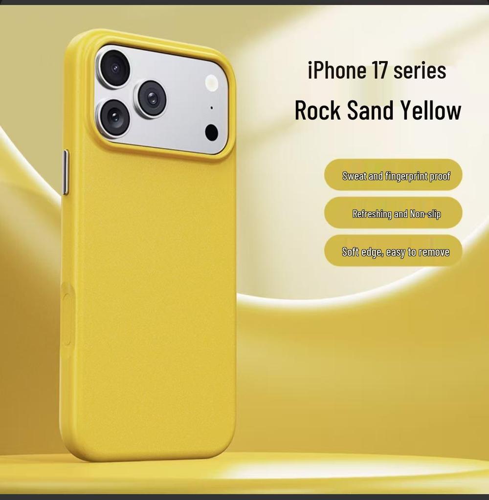 Magnetic Drop-Proof Sandstone Case for iPhone 17 Pro Max / 16 Pro