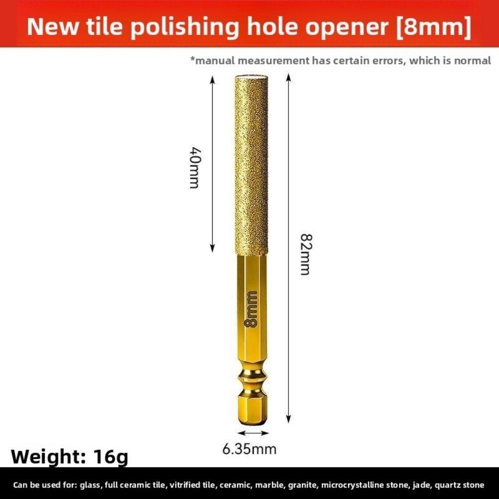 

Hexagonal Shank Dry Ceramic Tile Diamond Drill Bit for Drilling and Grinding 8mm