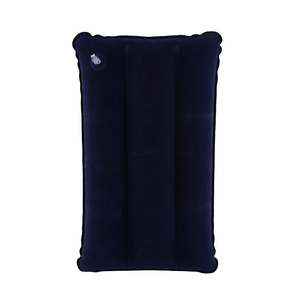 Outdoor Hiking Camping Traveling PVC Compressible Inflatable Sleeping Pillow(dark Blue)