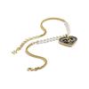 Chanel Logo Metal Imitation Pearl Necklace Women Necklace Gold ABC710-B15374-NU455