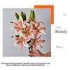 With 3pcs Flowers and 2pcs Bud Artificial Lily Flower 67cm 6 Colors Fake Flowers Valentine's Day Gift Home Decoration