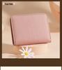 Genuine Leather RFID Women's Mini Wallet with Card Holder, Zipper Coin Pocket