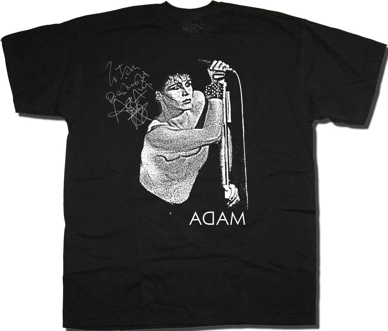 

Vintage Adam Ant In Music Tour Heavy Cotton Black Full Size Classic Shirt L