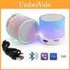 Tragbarer Mini-Bluetooth-Lautsprecher mit LED-Licht, kabelloser Lautsprecher, Geschenk, Auto, Zuhause, Outdoor