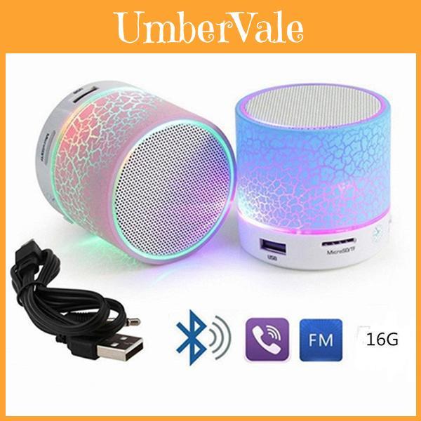 Tragbarer Mini-Bluetooth-Lautsprecher mit LED-Licht, kabelloser Lautsprecher, Geschenk, Auto, Zuhause, Outdoor