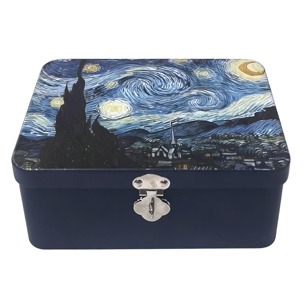 Password Lock Tinplate Box Large Size Password Lock Box Organizer Box Storage Box  Personal Items