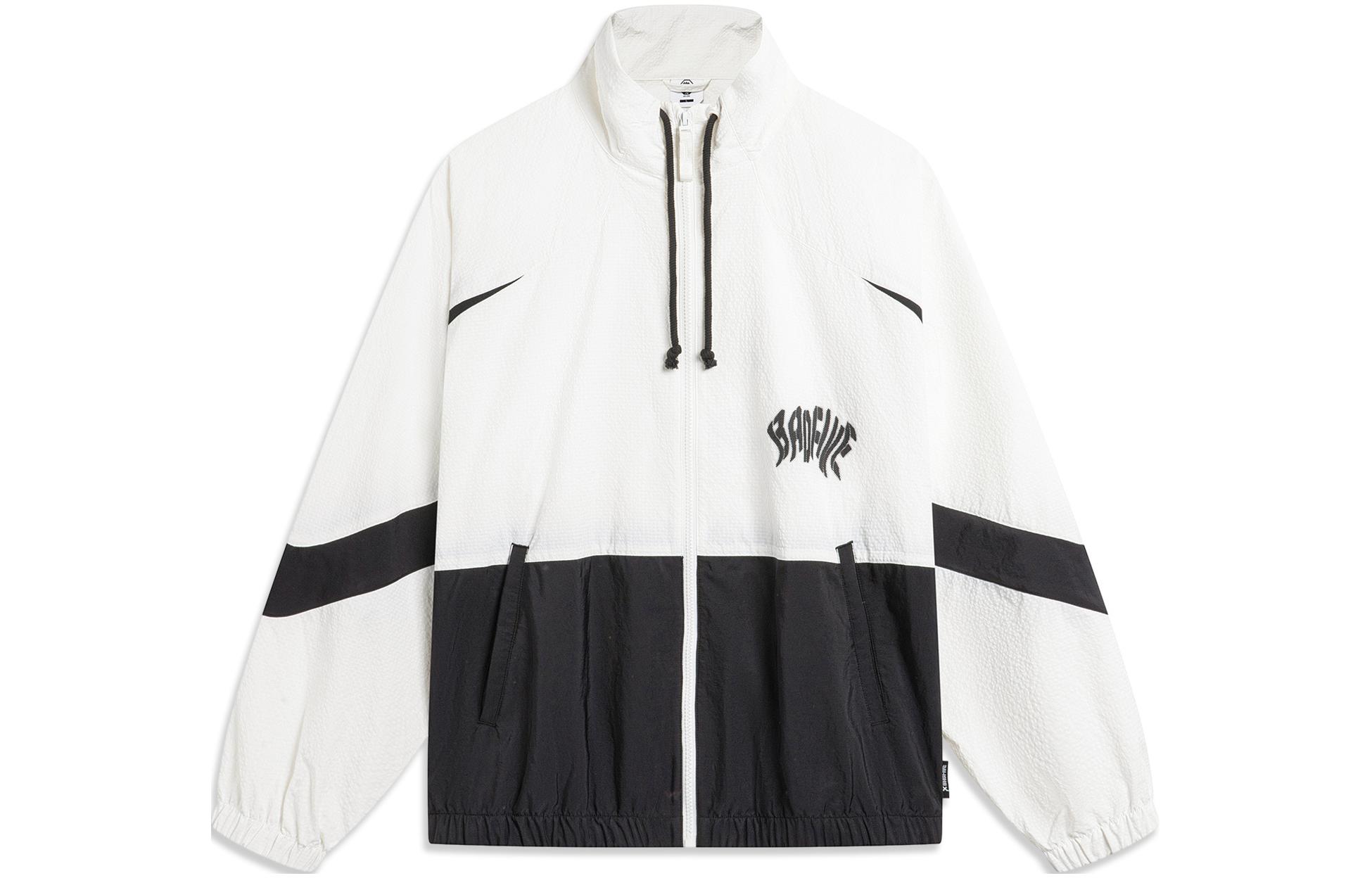 Li Ning BADFIVE Trench Coat Men s Ivory Black AFDU419-2 L