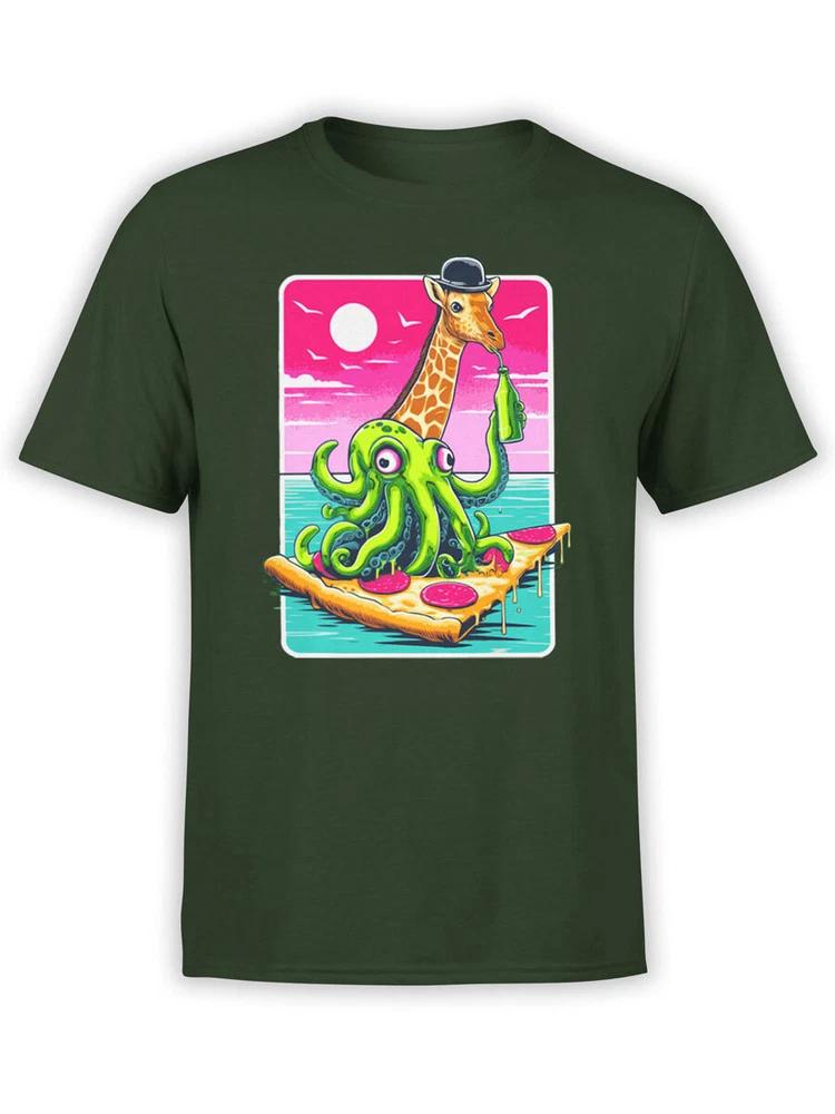Creative Tshirt Collection Giraffe And Octopus Adventure T Unisex S