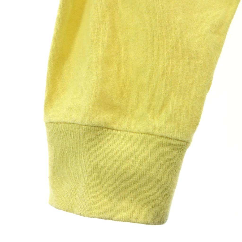 STUSSY Back print Long sleeve T-shirt L yellow Ron T Men's Used