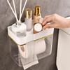 Wall-Mounted Bathroom Tissue & Towel Holder