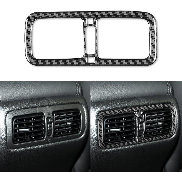 NVCNX Real Carbon Fiber Compatible with Infiniti G35 G37 X S 2007 2008 2009 2010 Sedan Coupe Convertible Car Accessories Interior Trim Dash CD AC