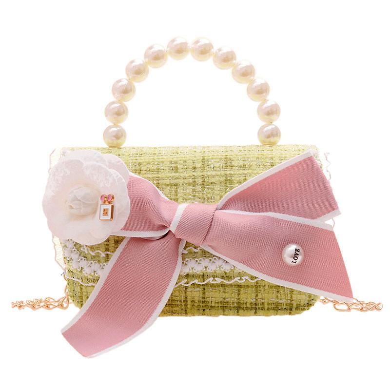 Adorable Fashionable Kids Tote Bag Cute Bowknot Design Mini Crossbody For Everyday Use