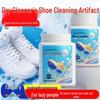 White Shoe Cleaner Kit: Stain Remover & Whitening Foam with Special Brush