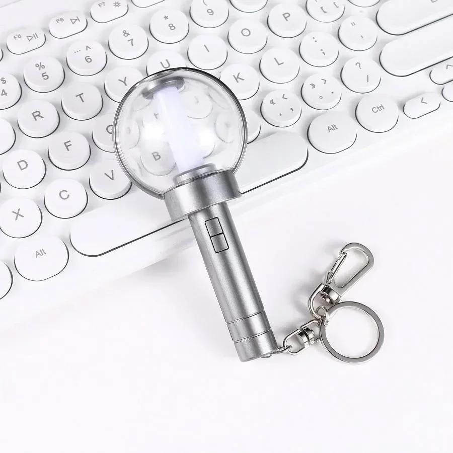 ENGENE Mini Lightstick Sleutelhanger Glow Stick Sleutelhangers JUNGWON HEESEUNG JAY JAKE SUNGHOON SUNOO NI-KI Cadeau voor Fans white