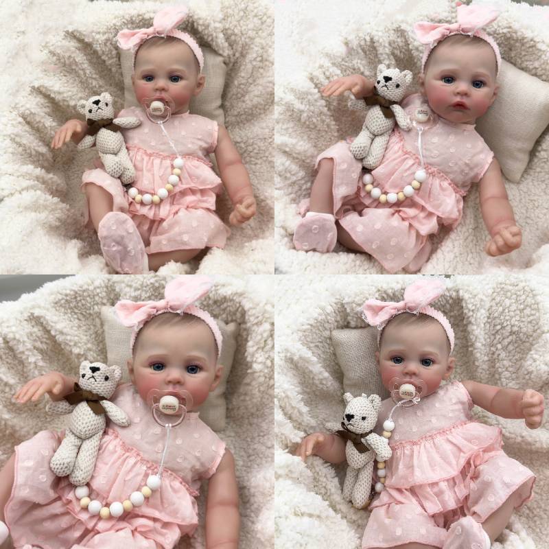 Silikon-Mädchenpuppe 49cm Mit Realistischer 3D-Wiesenhaut Für Sammler Und Als Geschenk