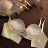 Women Big Breast Bras Solid Fashion Sexy Underweear Push Up Bras For Female Lingerie White Inner Tops Backless Girls Bras