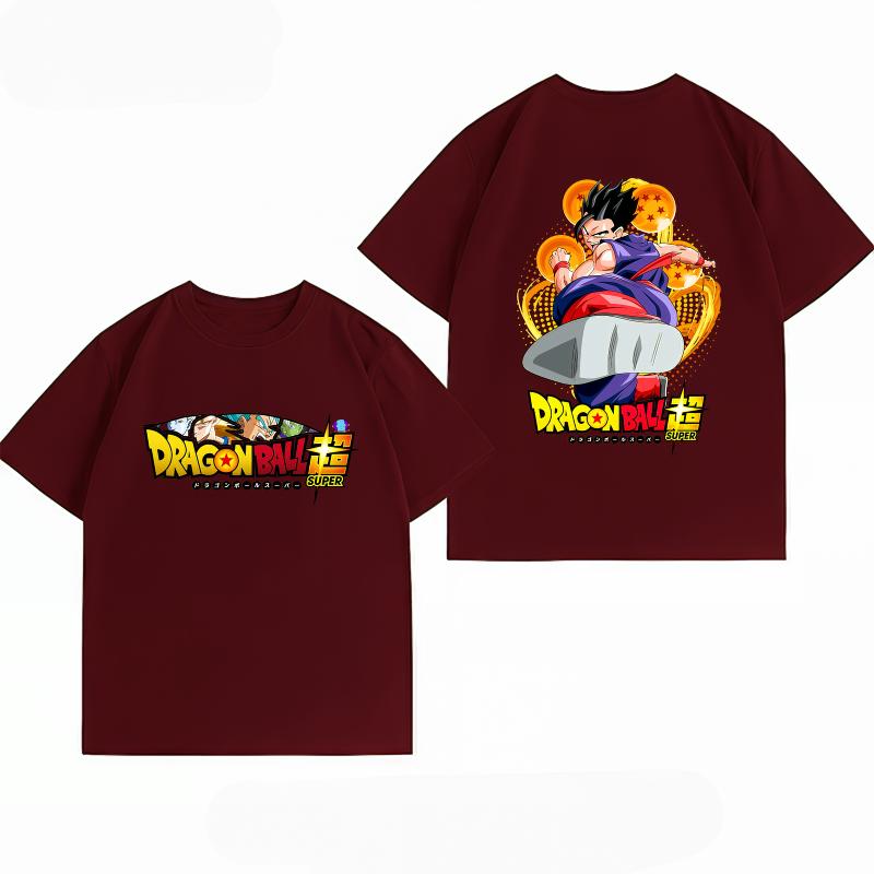 Unisexs Clothing 100 Cotton Summer TShirt Dragon Ball Super Gohan Print Anime Streetwear Casual Short Sleeve Tops