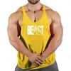 Gilet da Fitness Atletico da Uomo - Traspirante, Spalline Sottili, Cotone, Taglie Forti