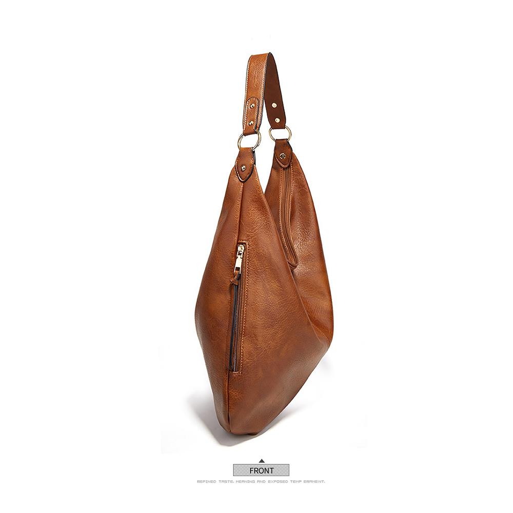 Damen-Tragetasche, Handtasche, PU-Leder, modische Hobo-Umhängetasche mit verstellbarem Schultergurt