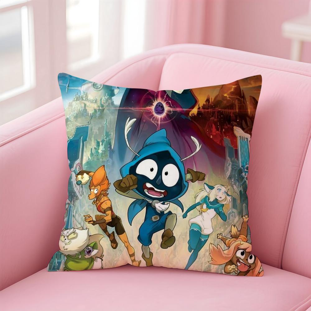 Game DDofus Cushion Cover Linen Pillowcase Cover Soft Decor for Sofa Home Room