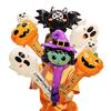 Halloween Pumpkin Lantern Balloons with Handheld Sticks for Party and Kindergarten Decorations