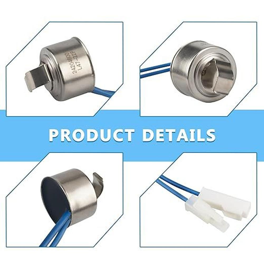 Für Kühlschrank-Abtau-Thermostat-Ersatz für effiziente Temperaturregelung Kompatibel mit mehreren Marken