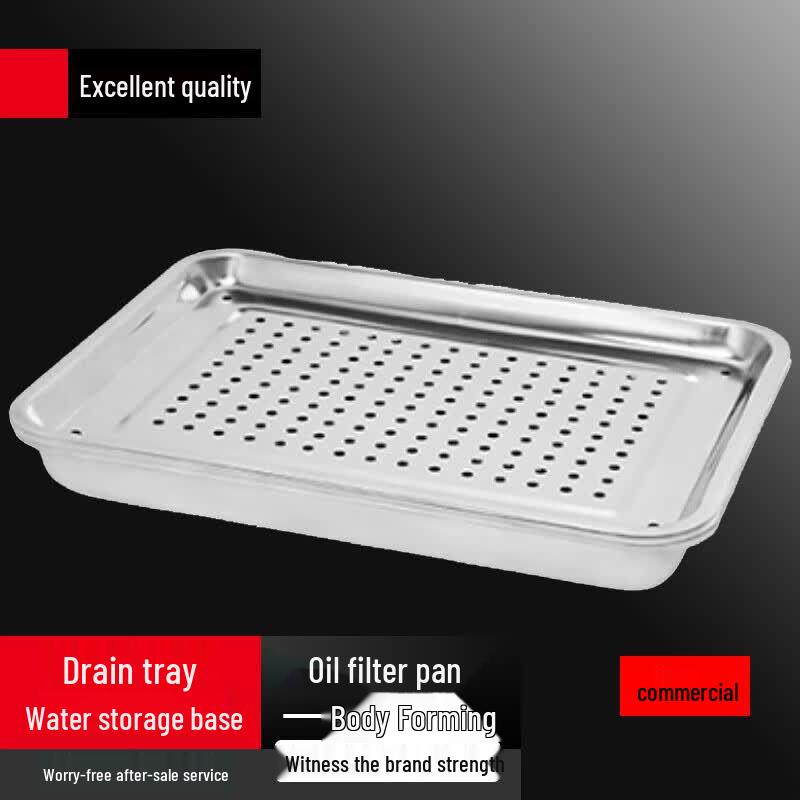 Yingbai Stainless Steel Double-Layer Draining Tray with Water Storage Base