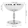 Stainless Steel Dessert Cup Ice Cream Cups Retro High Base Bowl Salad Goblet for Fruit Yogurt Snack Dish Bar Home Dinnerware